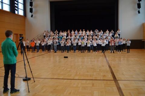 Musicalprobe in der Stadthalle