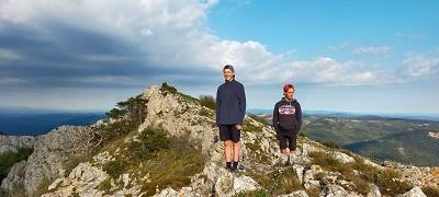 Jannis (l.) und Mathieu in der Provence